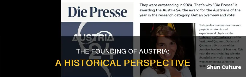 what year was austria founded
