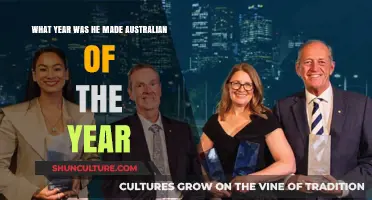 When Was He Honored as Australian of the Year?