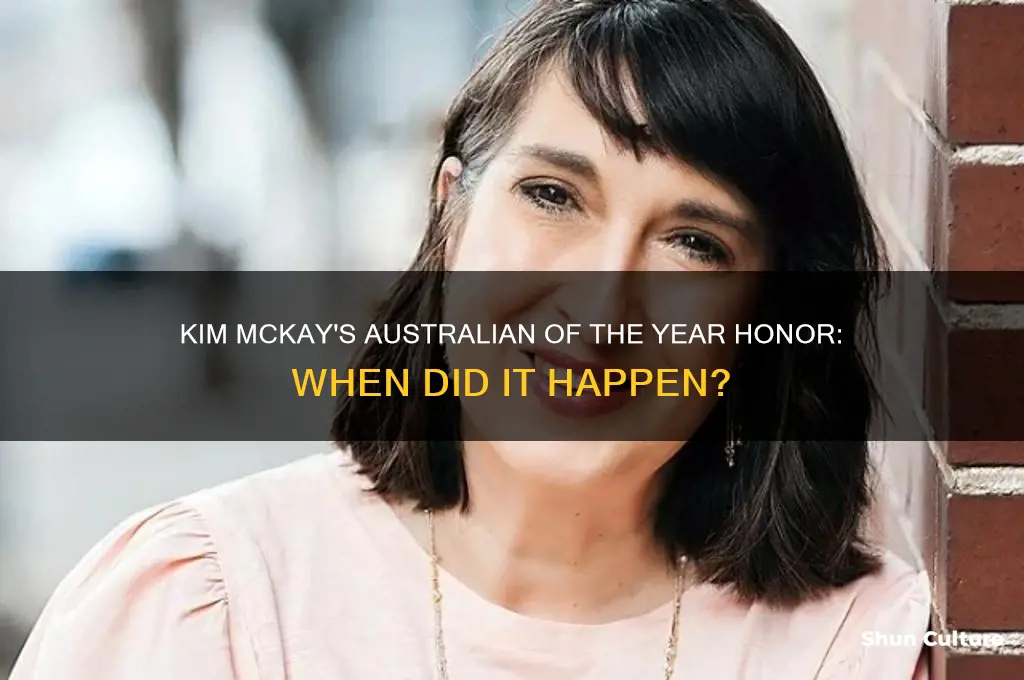 what year was kim mckay australian of the year