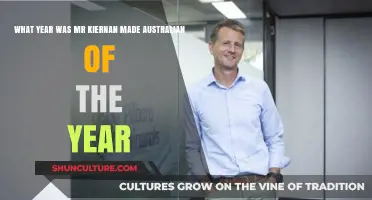 When Was Mr. Kiernan Honored as Australian of the Year?