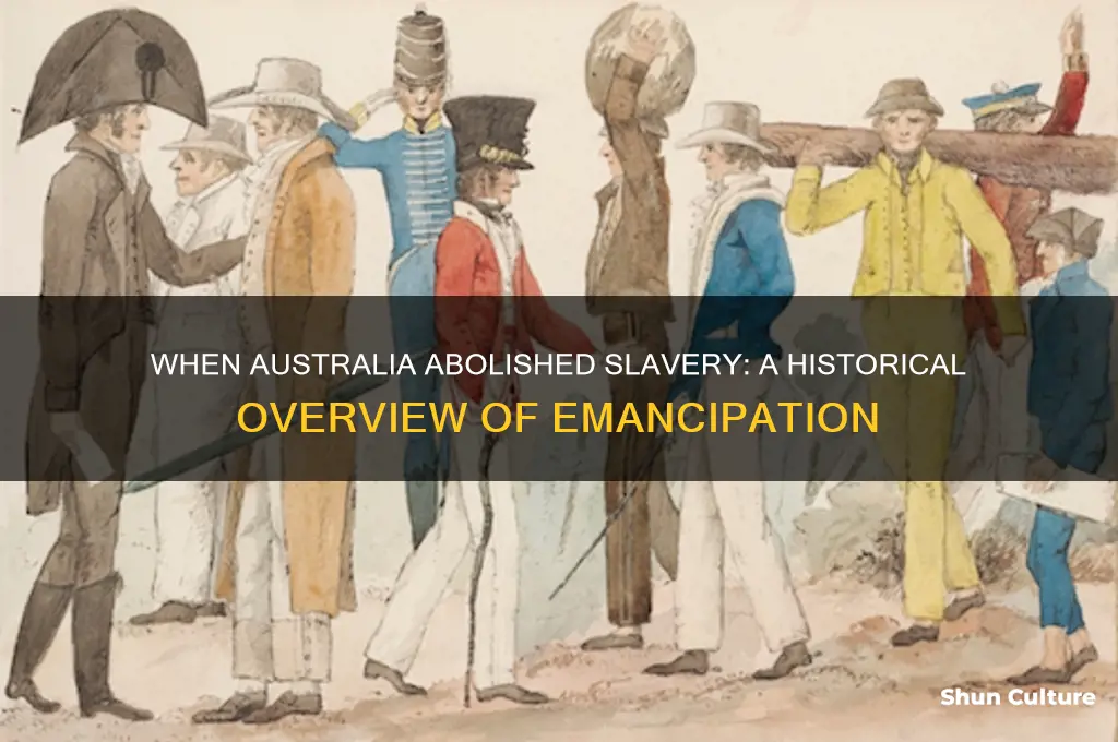 what year was slavery abolished in australia