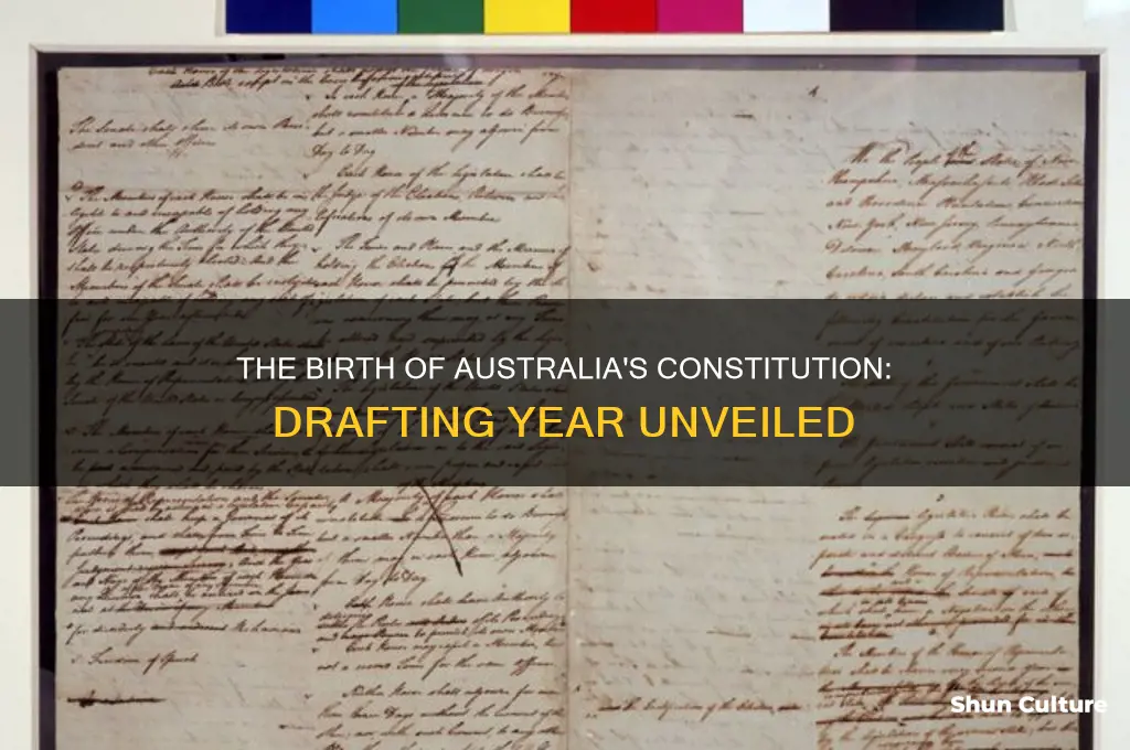 what year was the australian constitution drafted