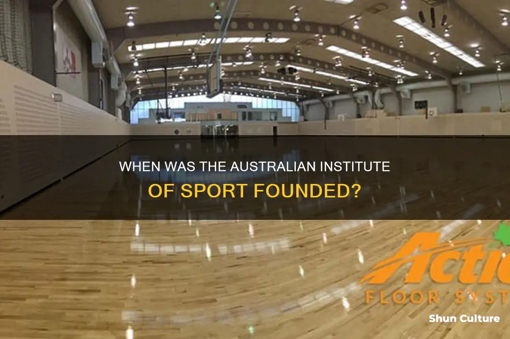 what year was the australian institute of sport established