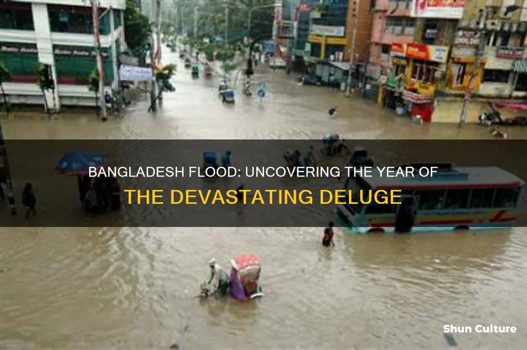 what year was the bangladesh flood