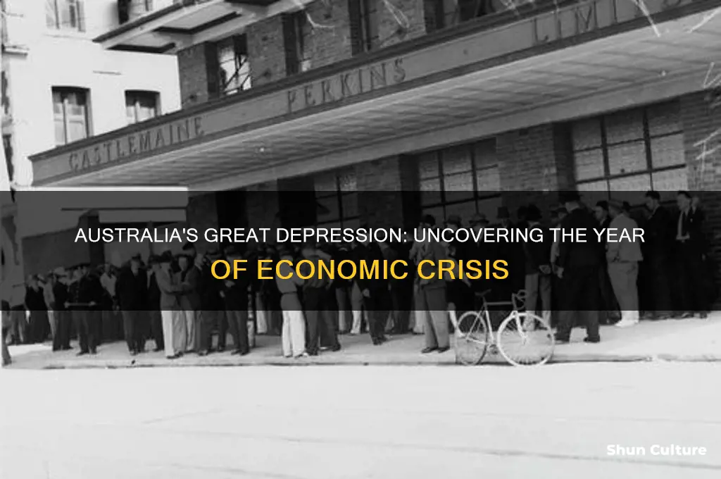 what year was the depression in australia
