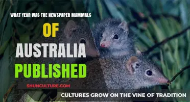 Mammals of Australia Newspaper: Unveiling Its Publication Year