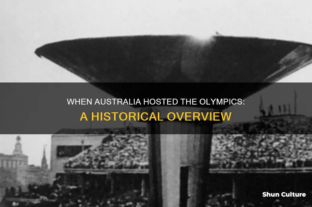 what year was the olympics held in australia