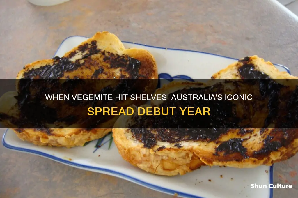 what year was vegemite first sold in australia