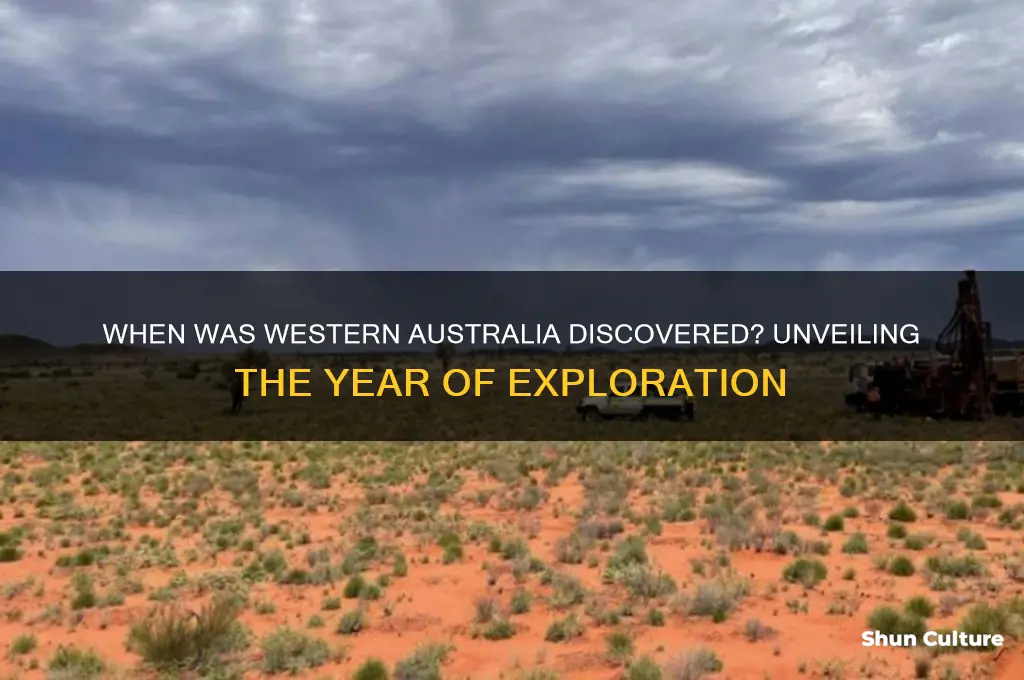 what year was western australia discovered