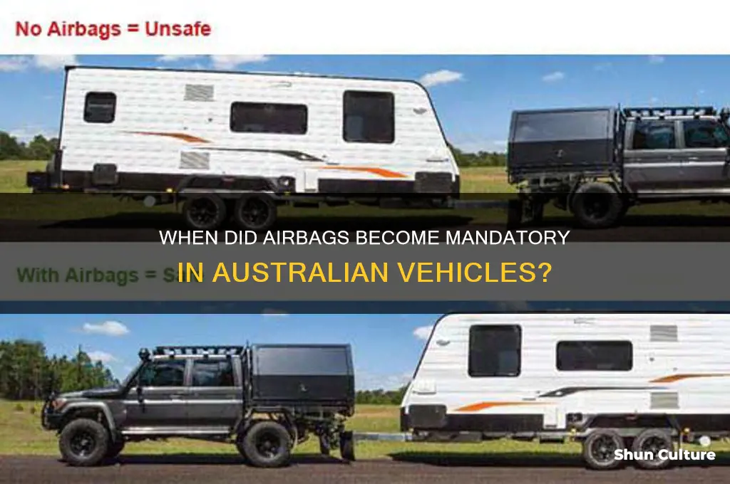 what year were airbags mandatory in australia