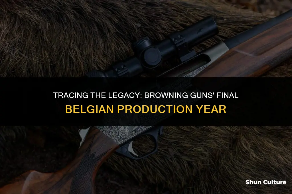 what year were browning guns last made in belgium