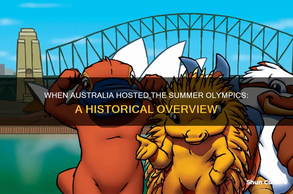 what year were the summer olympics in australia