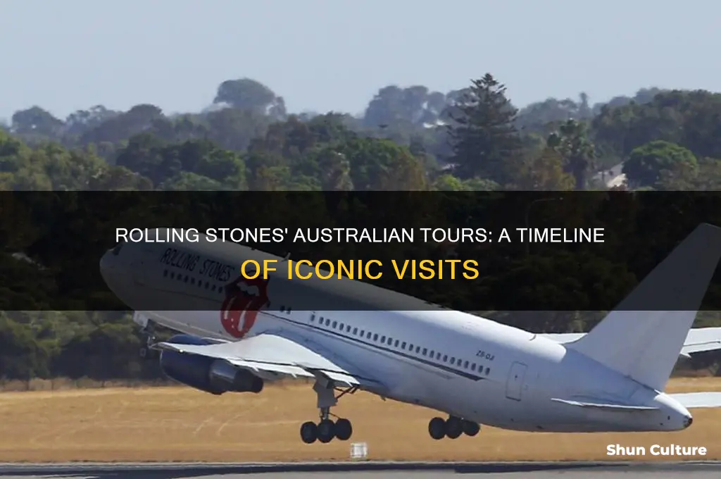 what years did the rolling stones tour australia