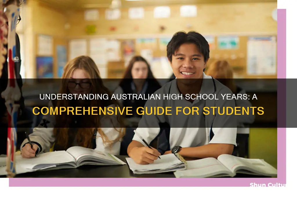 what years do you go to high school in australia