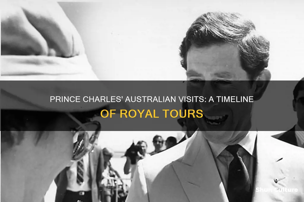 what years has prince charles visit australia
