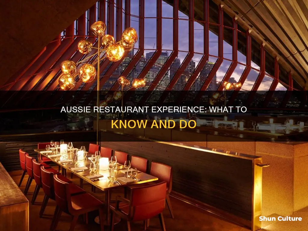 what you do when you eat at an australian restaurant