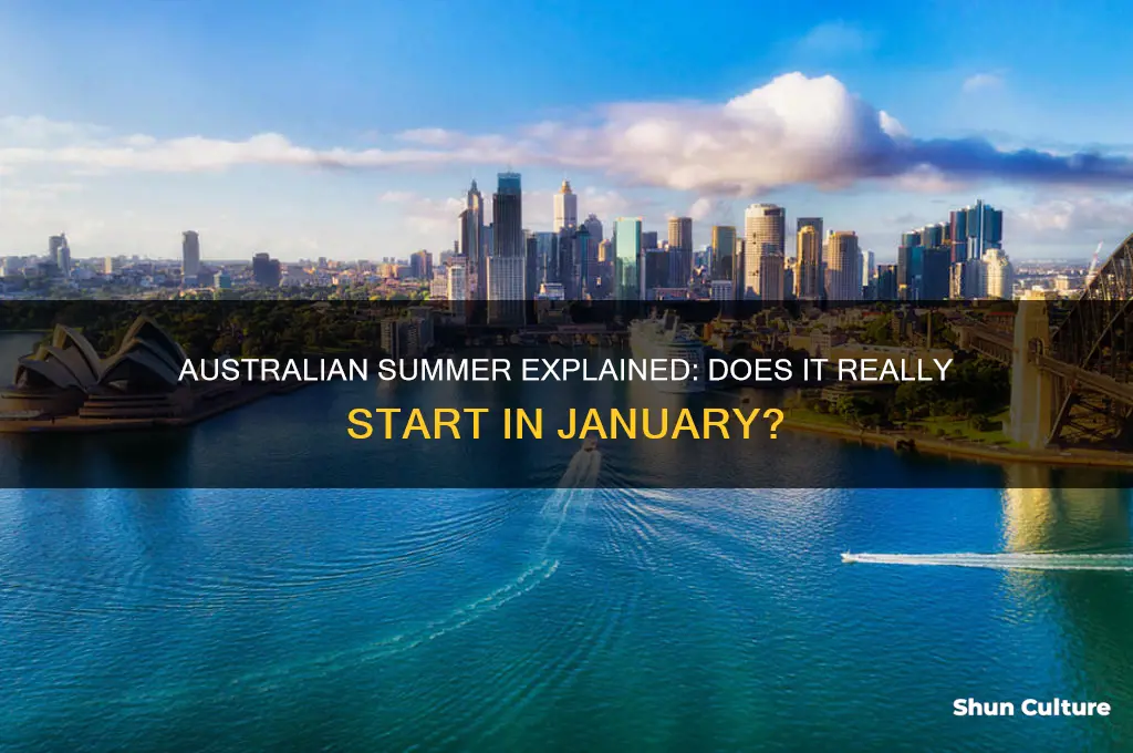 when an australian says summer do they mean like january