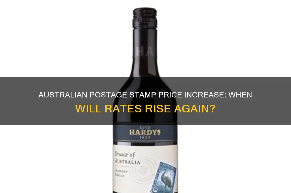 when are australian postage stamps going up