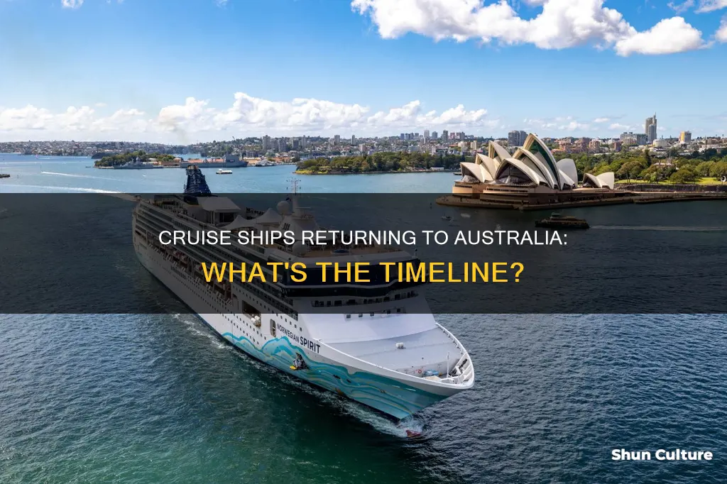when are cruise ships coming back to australia