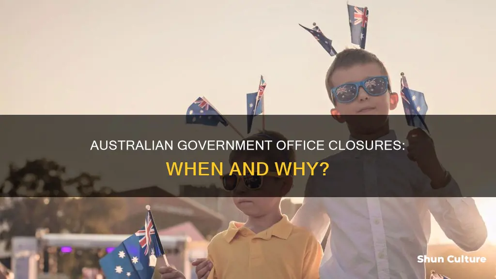 when are government offices closed in australia