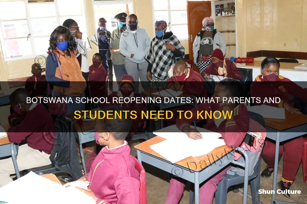 when are schools opening in botswana