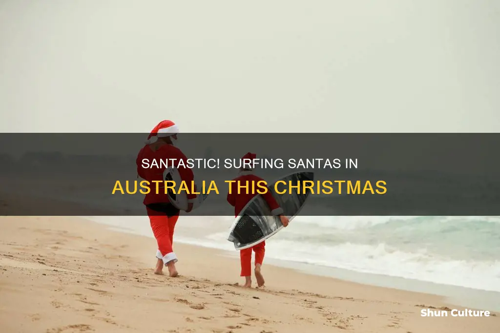 when are surfing santas found on the beach in australia