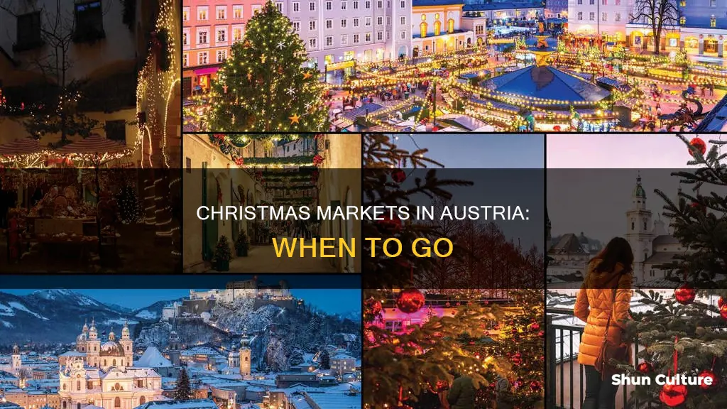 when are the christmas markets in austria