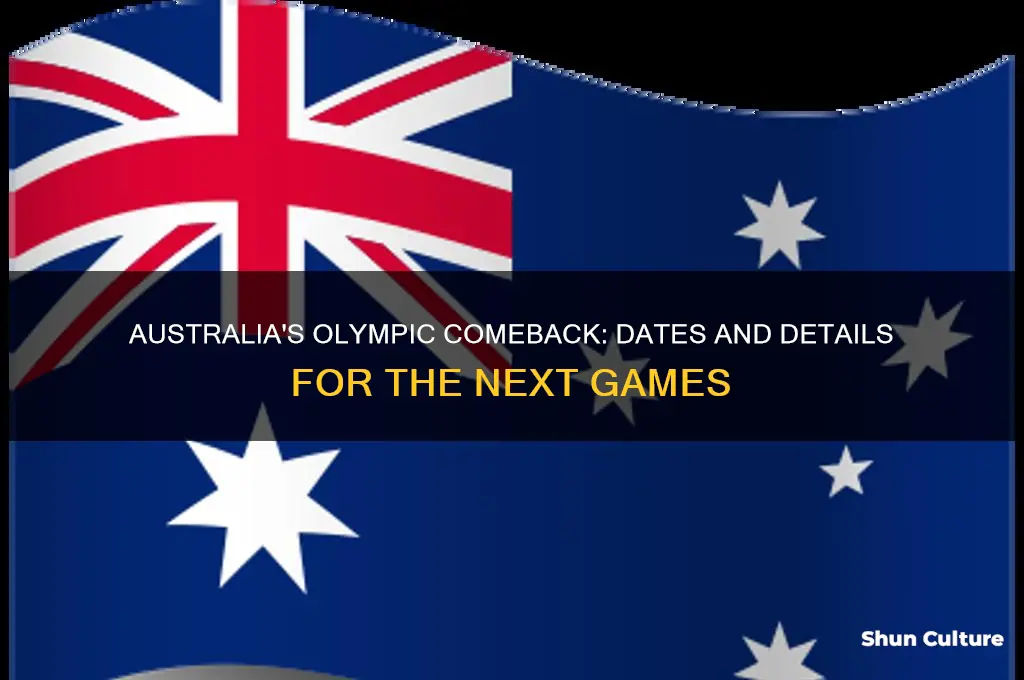 when are the olympics going to be held in australia