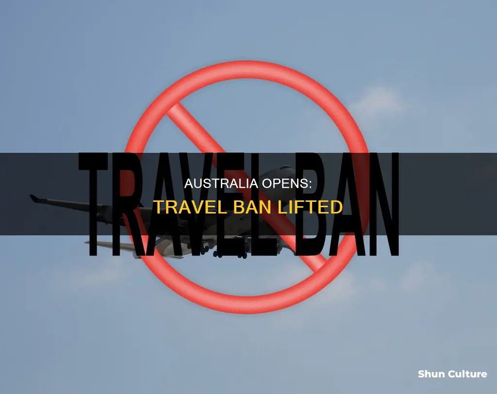 when australia lift travel ban