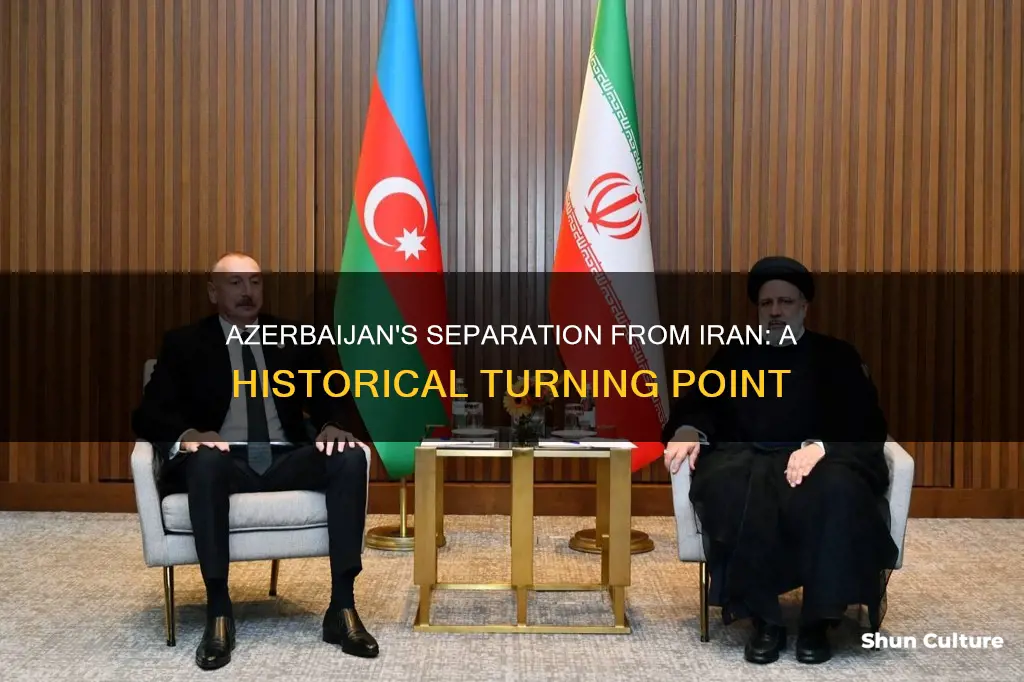 when azerbaijan separated from iran