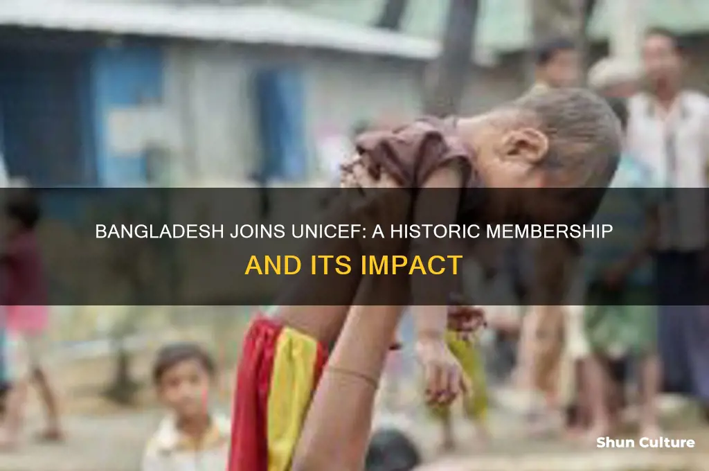 when bangladesh became member of unicef