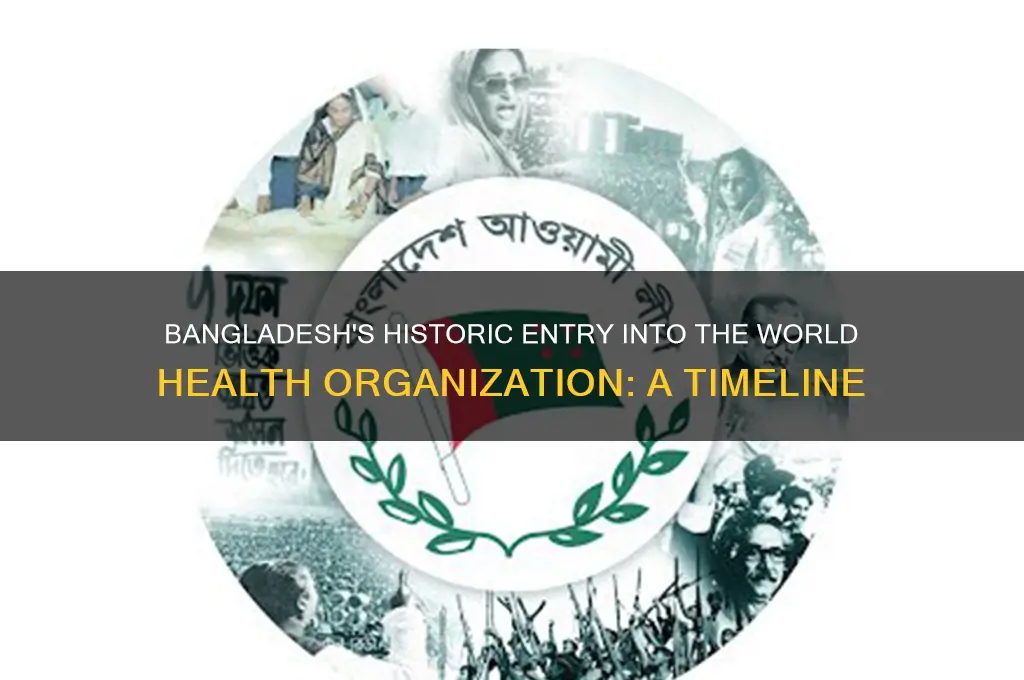 when bangladesh became member of who