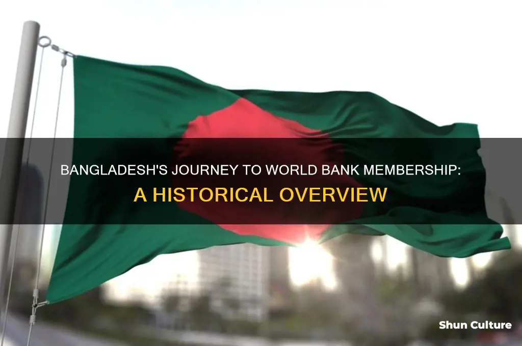 when bangladesh become member of world bank