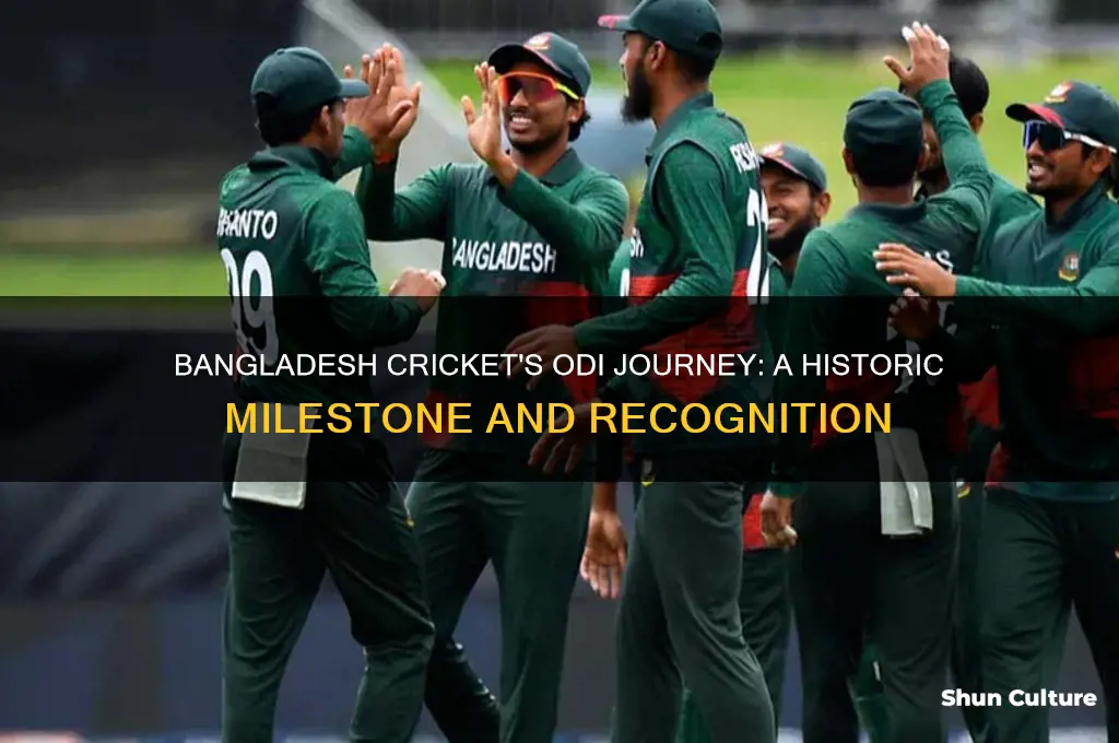 when bangladesh cricket team got odi status