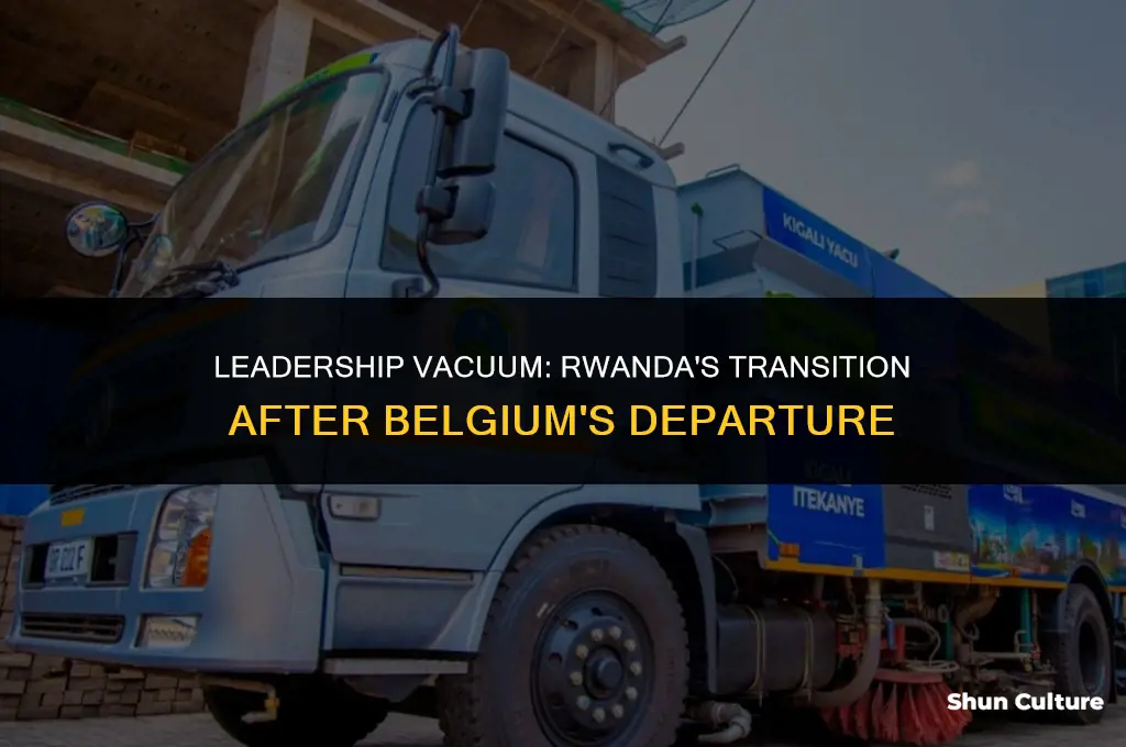 when belgium left rwanda who was in charge