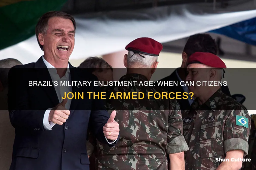 when can people in brazil join the military