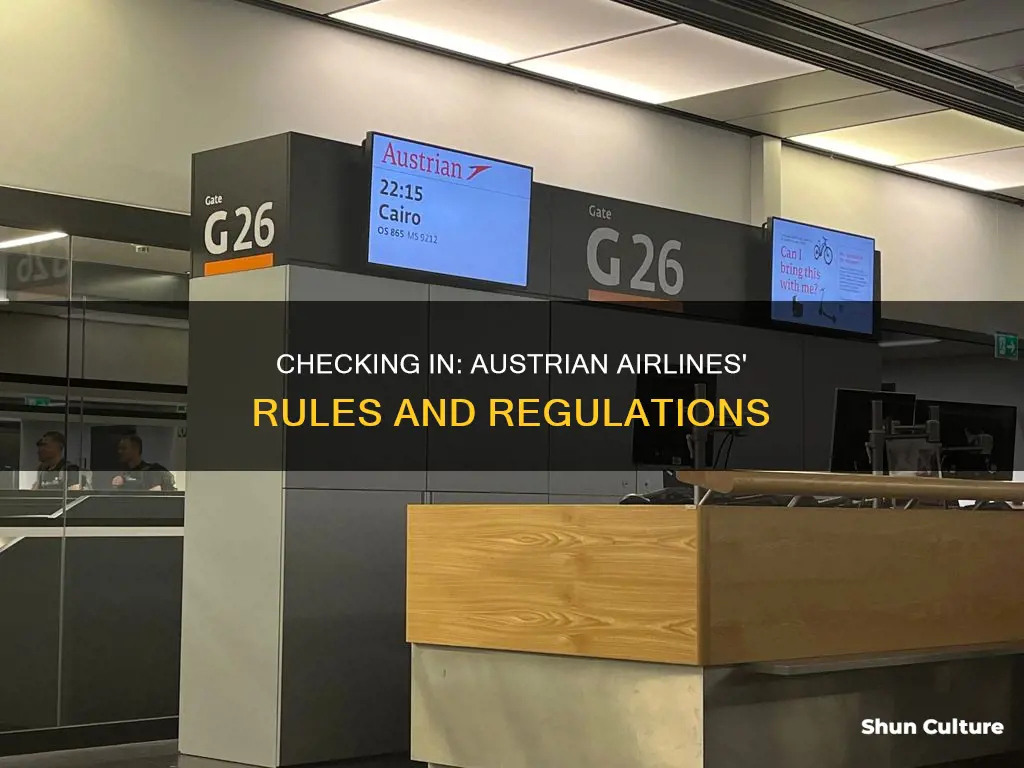 when can you check in for flight with austrian