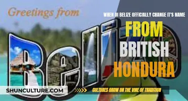 Belize's Name Change: From British Honduras to Independence