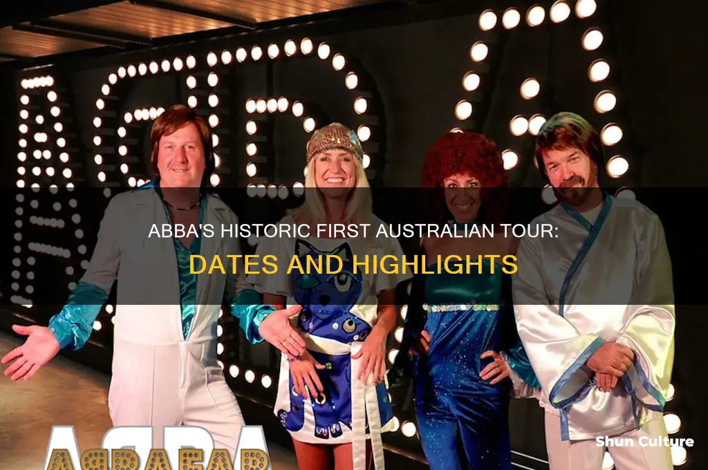 when did abba first tour australia