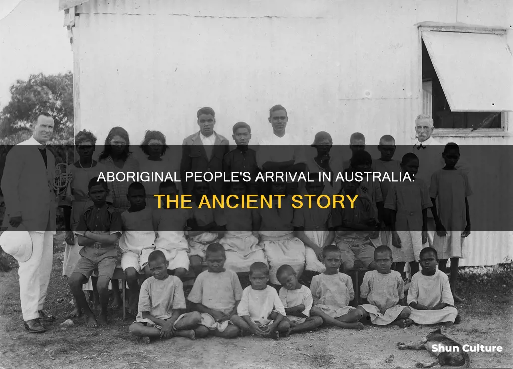 when did aboriginal people arrive in australia
