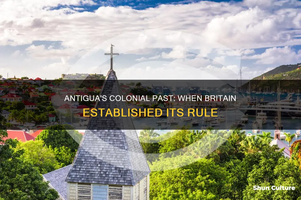 when did antigua became a british colony