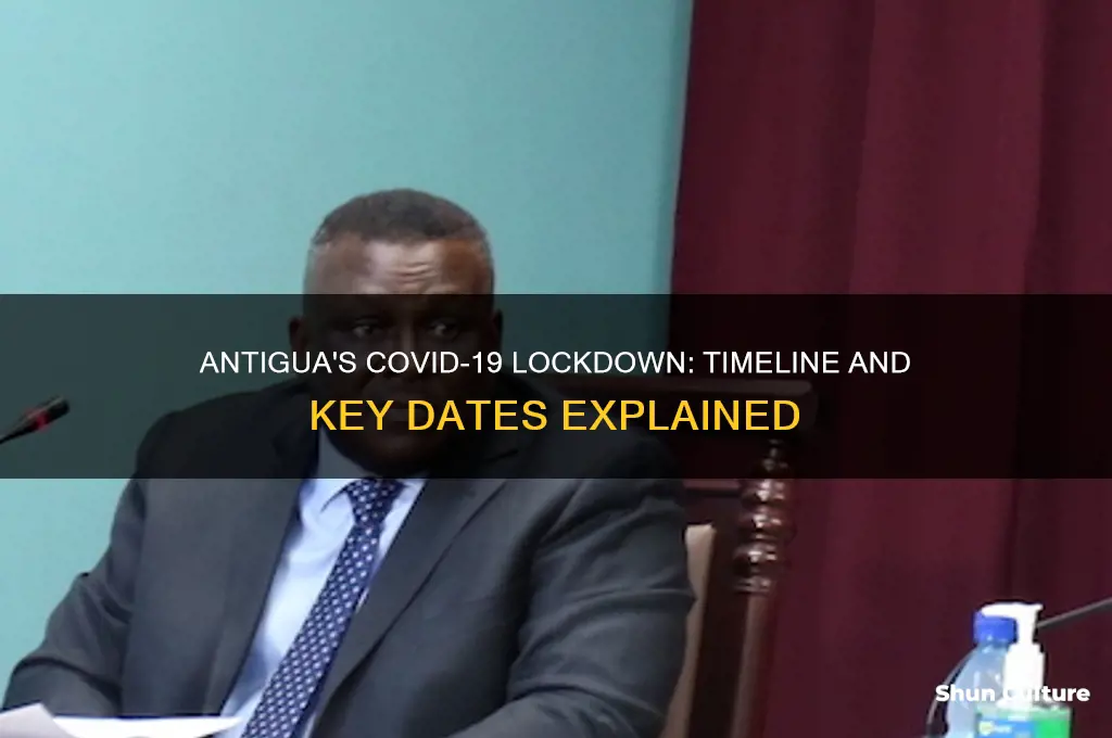 when did antigua go into lockdown