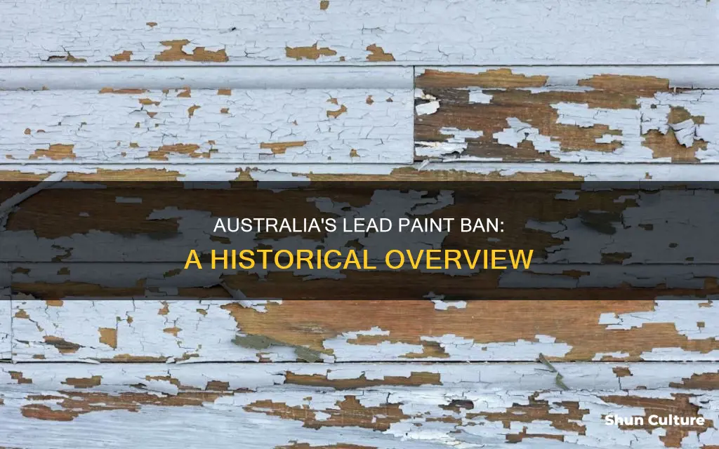 when did australia ban lead paint