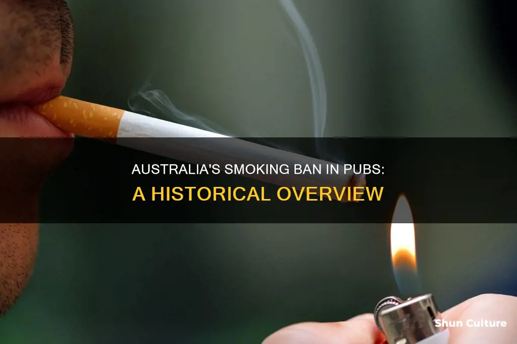 when did australia ban smoking in pubs