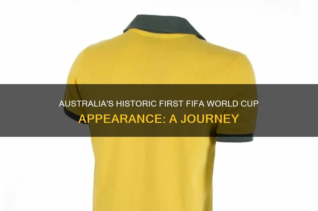 when did australia compete at their first football world cup
