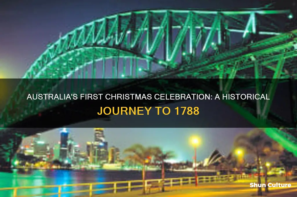 when did australia first celebrate christmas