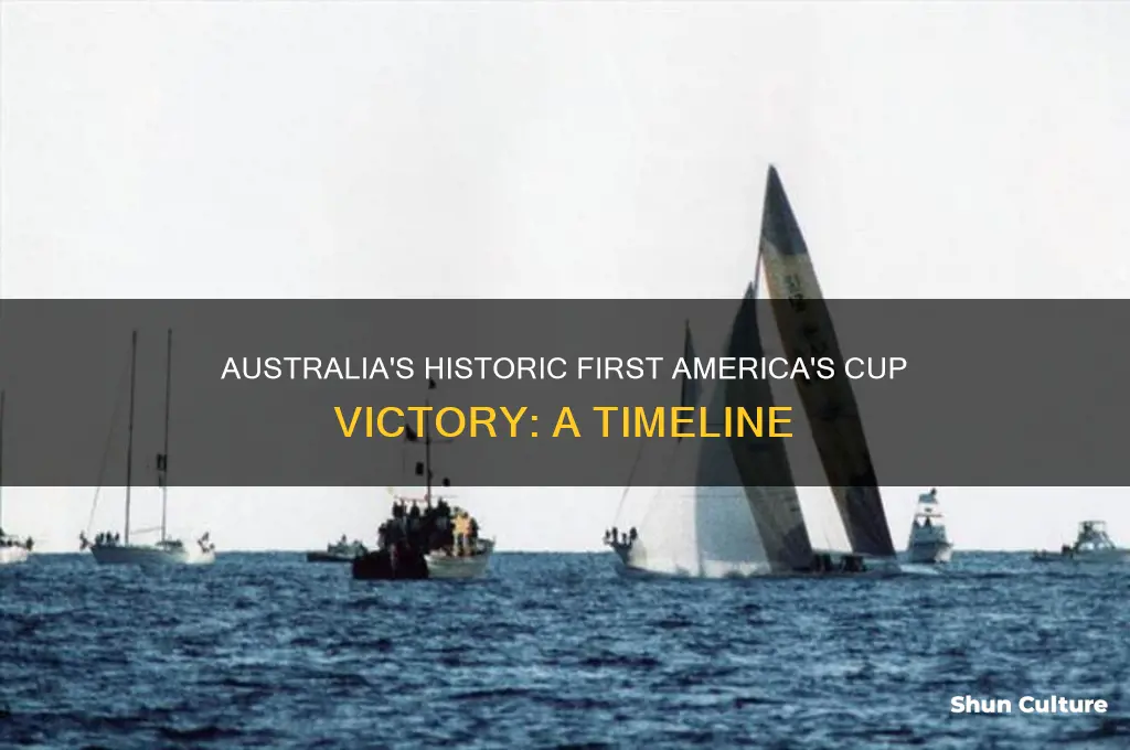 when did australia first win the america