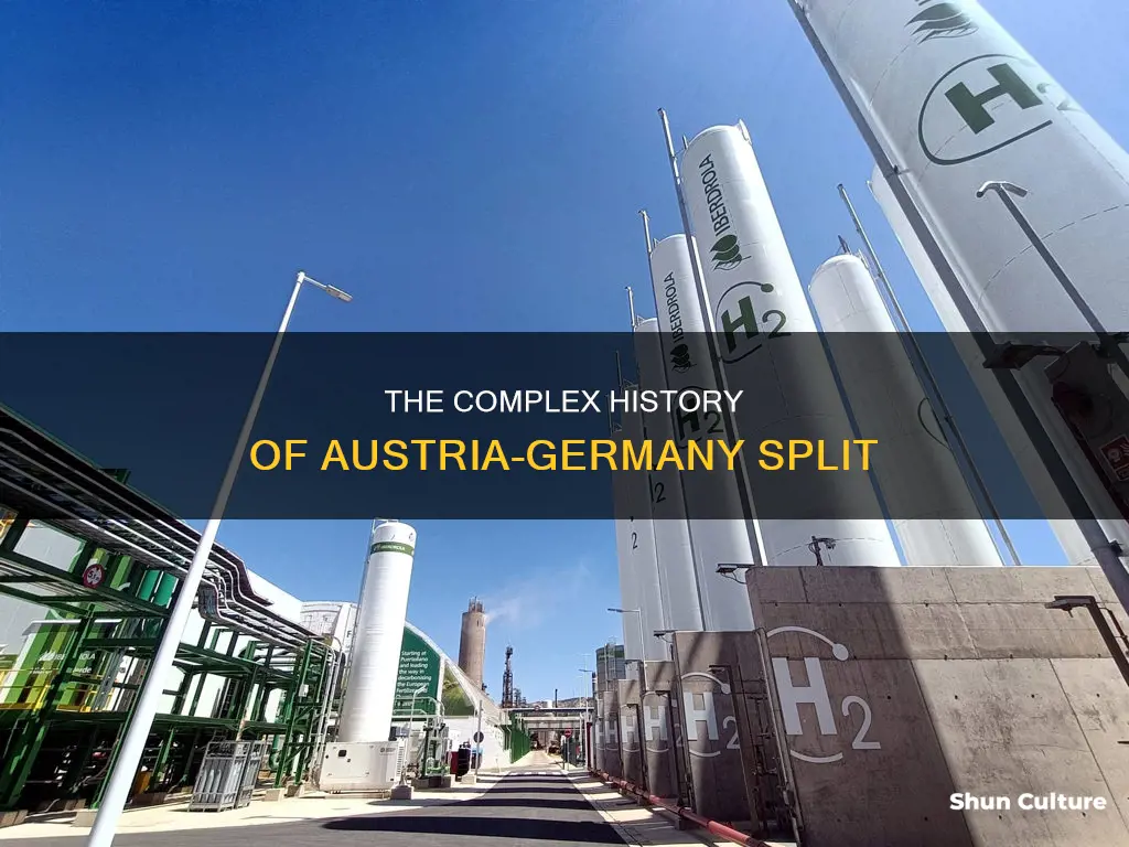 when did austria and germany split