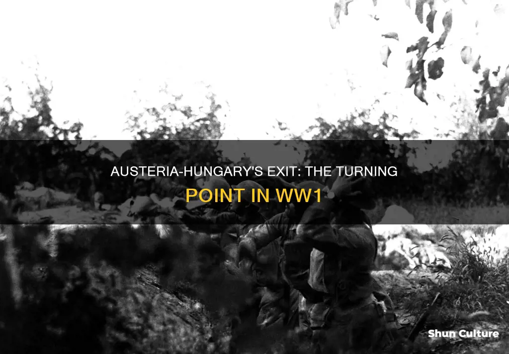 when did austria hungary drop out of ww1