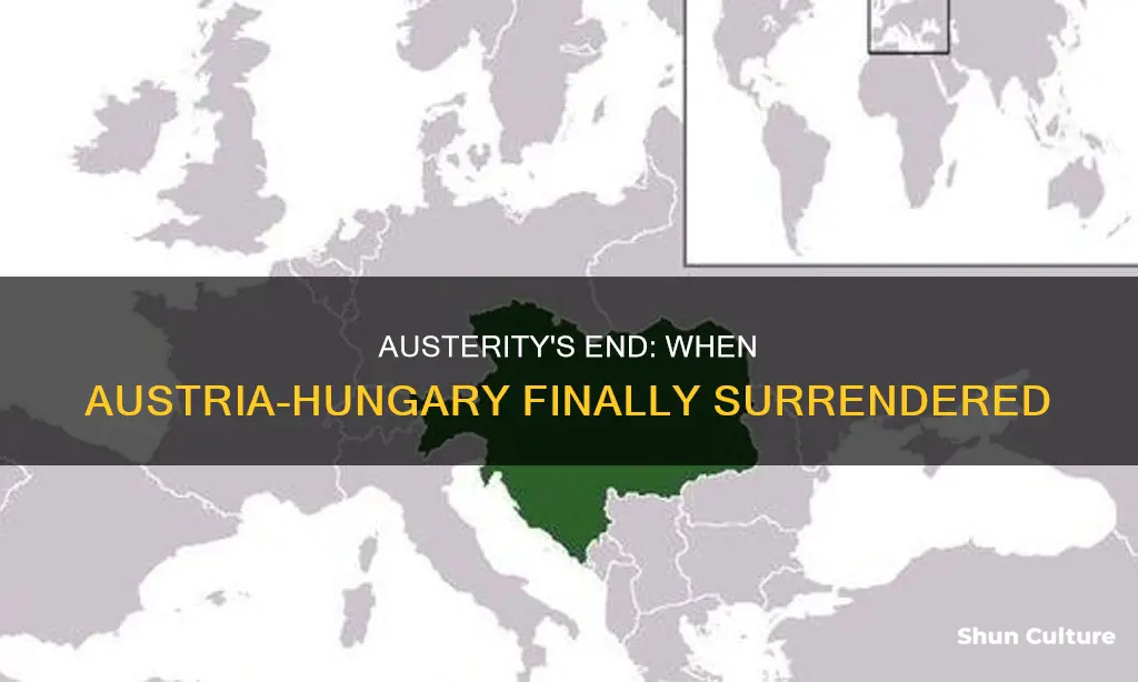 when did austria hungary surrender